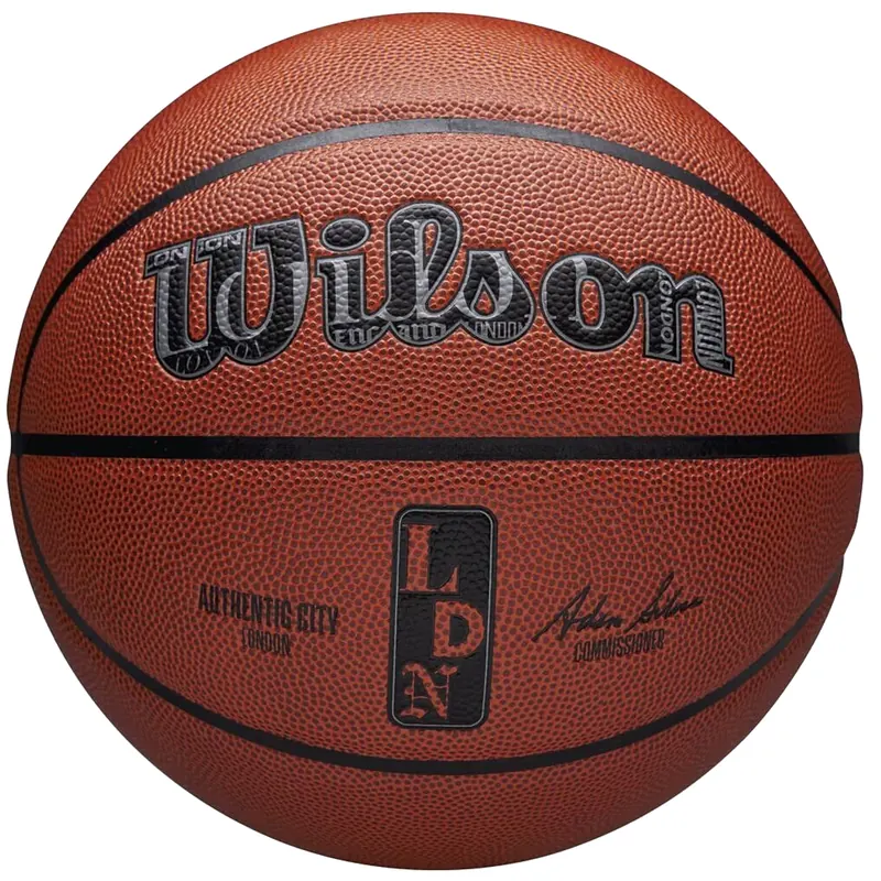Wilson NBA Authentic City London Ball WZ2016003XB, Unisex, Pomarańczowe, piłki do koszykówki, Skóra kompozytowa, rozmiar: 7
