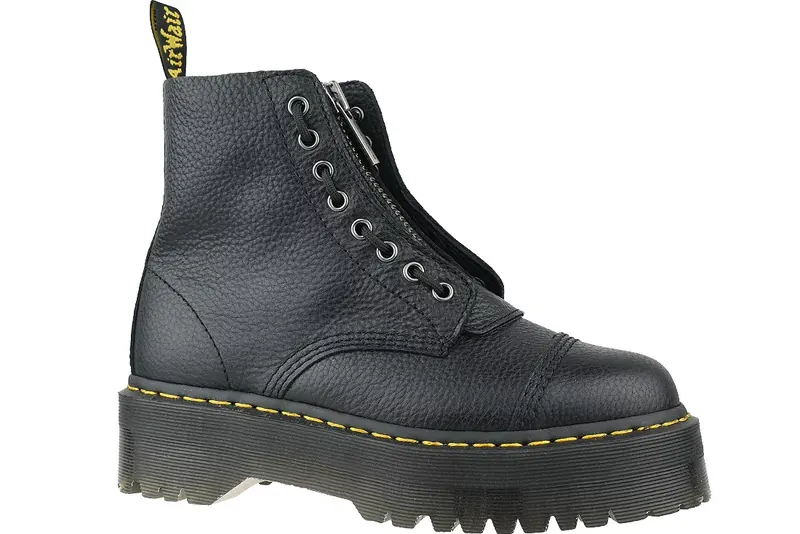 Dr. Martens Sinclair Platform DM22564001, Unisex, Czarne, glany, skóra licowa, rozmiar: 44