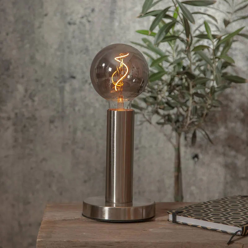 Globe LED G95 filament optic E27 3W 1800K szkło przydymione