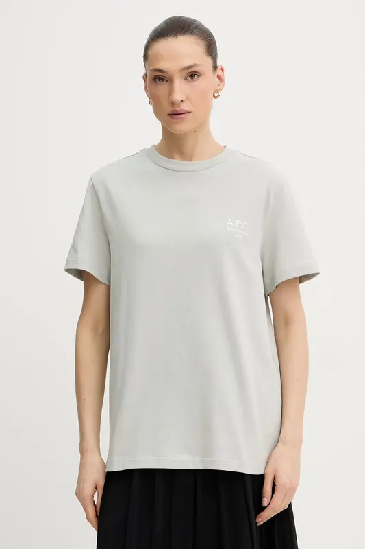 A.P.C. T-shirt bawełniany standardowy rue madame GOTS