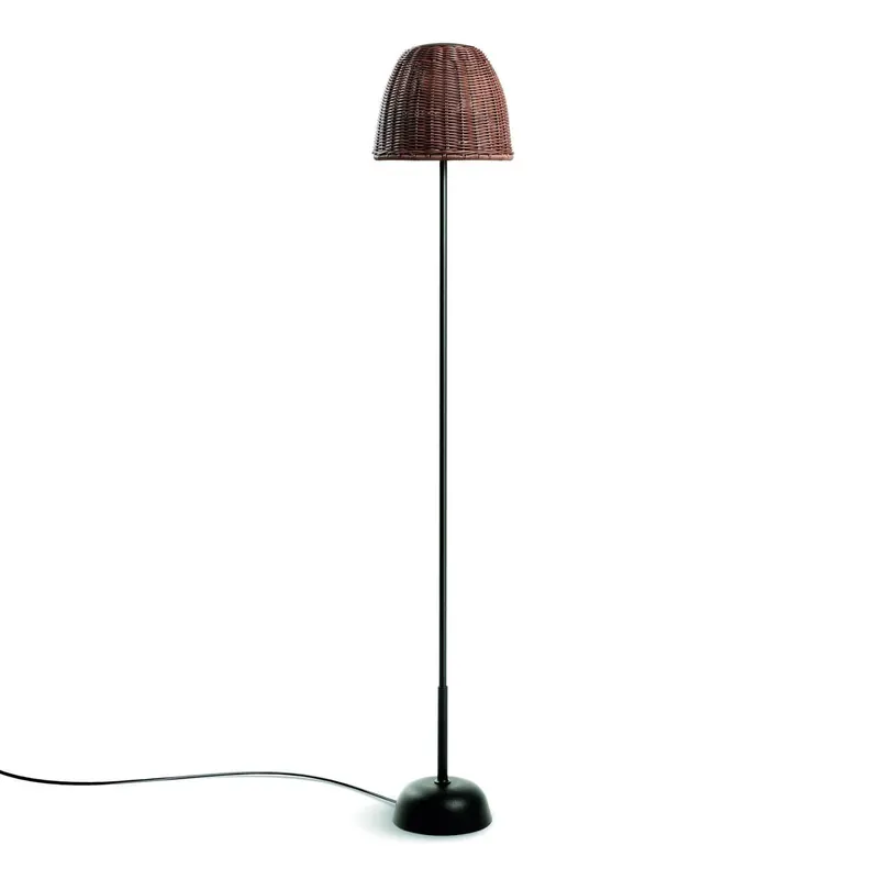 Bover lampa stojąca LED Atticus 114, grafitowy/brązowy, wtyczka