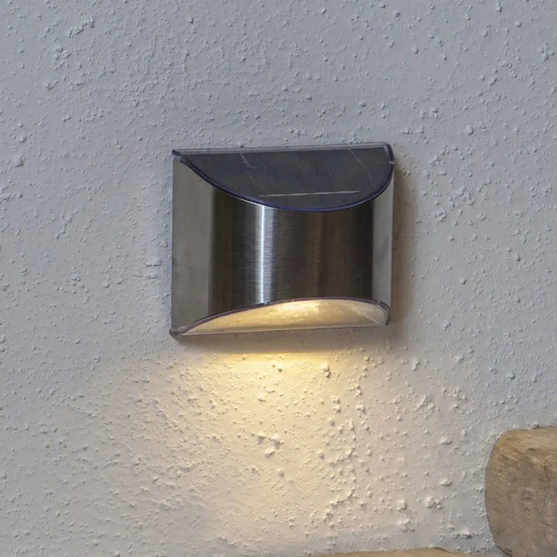 Lampa ścienna LED Wally, srebrna, zestaw 2 szt