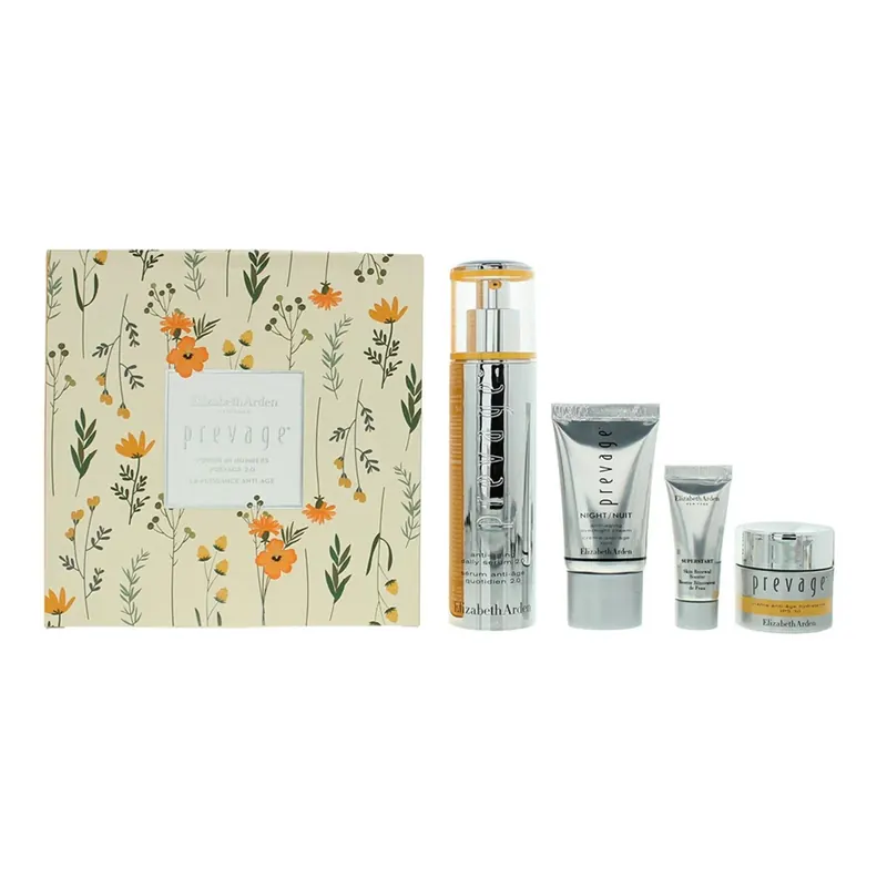 Zestaw Elizabeth Arden: Prevage Krem do twarzy SPF 30 15 ml + Prevage 2.0 Serum Anti-Age 50 ml + Superstart Serum 5 ml + Prevage - Krem na dzień Anti-