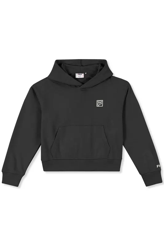 FILA Girls Vallia Loose Hoodie Black Maat: 134/140 | Sportkleding Outlet | Unisex | Zwart