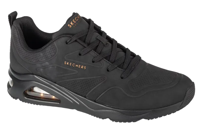Skechers Tres-Air Uno - Ah-Mazing 177390-BBK, Damskie, Czarne, buty sneakers, skóra syntetyczna, rozmiar: 41