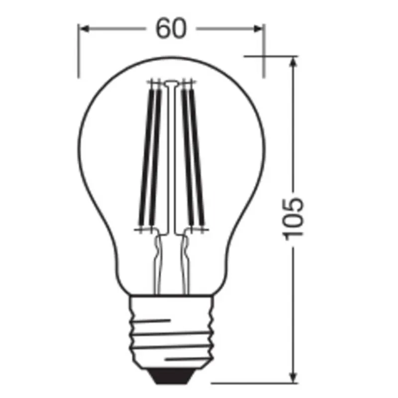 Żarówka LED OSRAM kropla E27 5,9 W żarnik 2700 K ściemniany