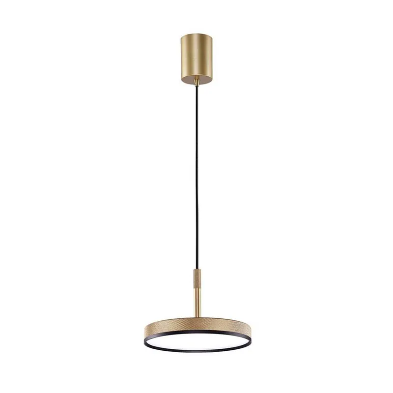 Lampa wisząca LED Don, złota, Ø 20 cm, metal