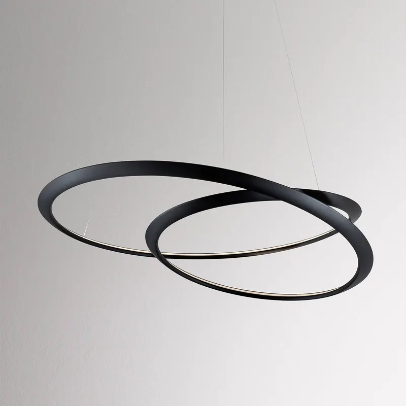 Lampa wisząca Nemo Kepler 2,700K Up Ø84cm czarna