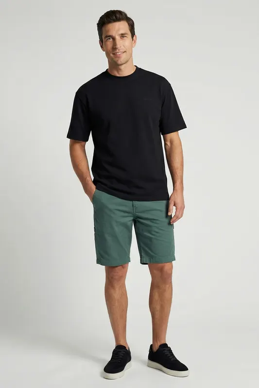 Cars Jeans Carter Short Moss Maat: M | Korte Broeken Outlet | Heren | Groen