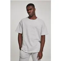 Urban Classics Herringbone terry Tee Lightgrey Maat: S | Basic T-Shirts Outlet | Heren | Grijs