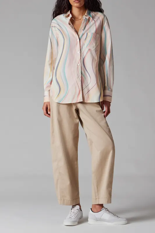 Paul Smith Womens Shirt Multi Coloured Maat: 46 | Longsleeves Outlet | Dames | Roze