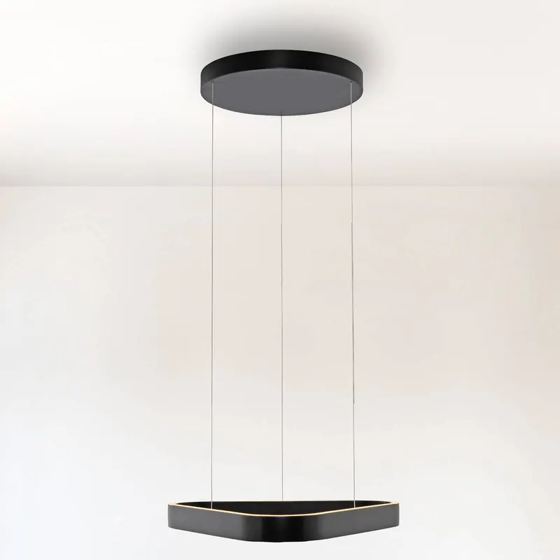 Paul Neuhaus lampa wisząca LED Q-Stretto, czarna, 60 cm