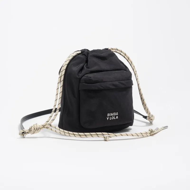 Torebka mini nylon grafitowa