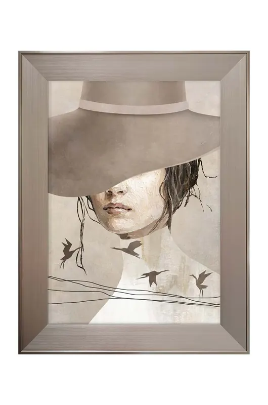 Dekoracja ścienna w ramie 62 x 82 cm