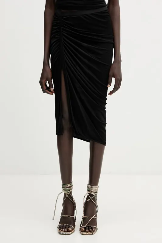 Rick Owens Lilies spódnica asymetryczna z wiskozy