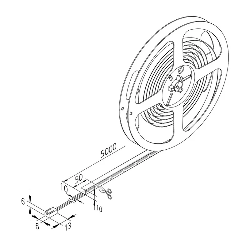 Taśma LED Basic-Tape F, IP54, 4000K, długość 500cm