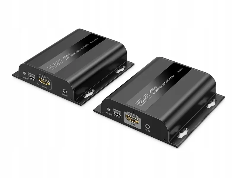 Digitus Przedłużacz (extender) po skrętce kat.6 Hdmi 4K/60Hz przez Ip 1G lu