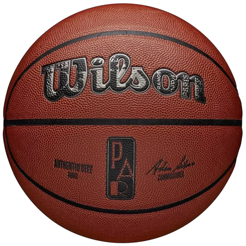 Wilson NBA Authentic City Paris Ball WZ2016004XB, Unisex, Pomarańczowe, piłki do koszykówki, Skóra kompozytowa, rozmiar: 7