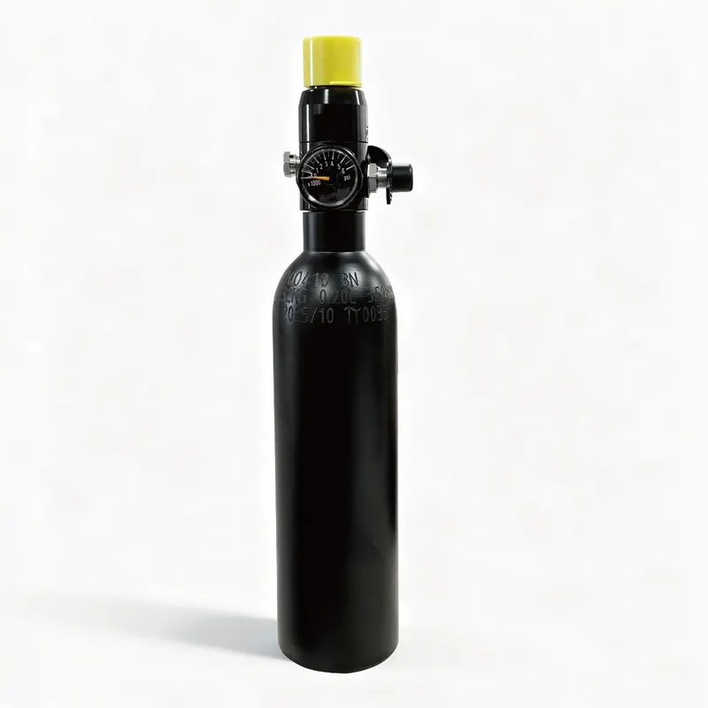 Butla aluminiowa wysokociśnieniowa 0,20L, zbiornik HPA, butla do napełniania gazem do napojów gazowanych, cylinder powietrza, zbiornik CO2, butla do nurkowania, zbiornik na tlen