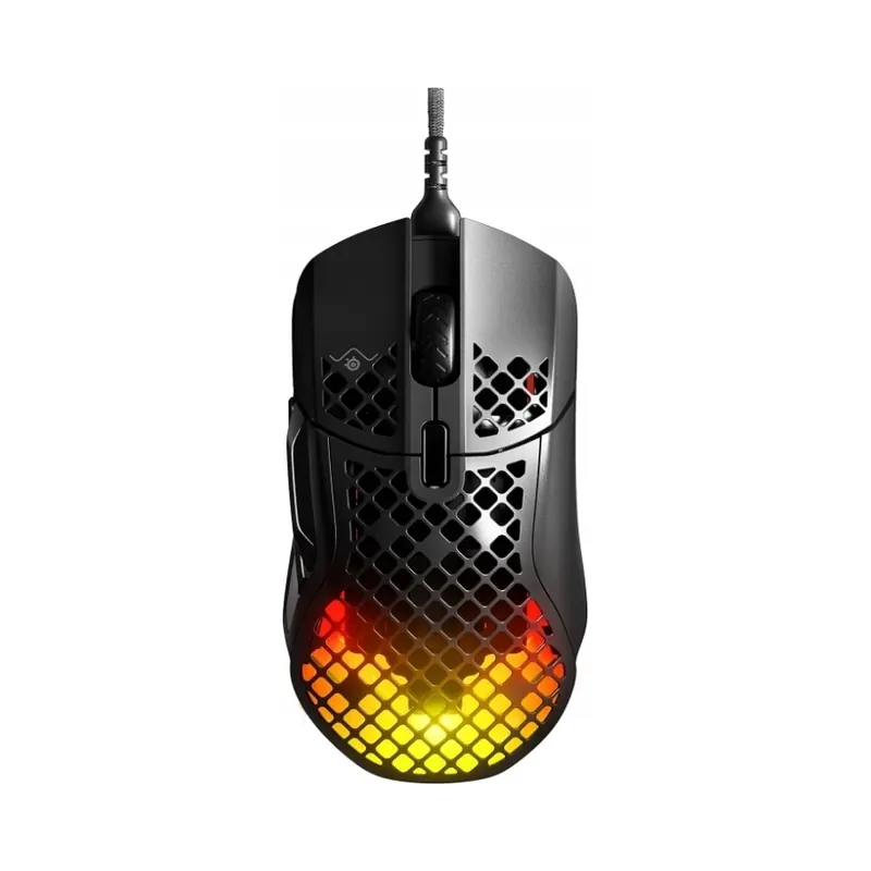 Myš SteelSeries Aerox 5 Usb Rgb herná ľahká čierna drôtová