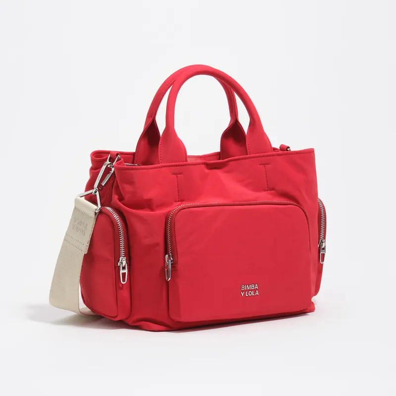 Torebka listonoszka Pocket średnia nylon czerwona