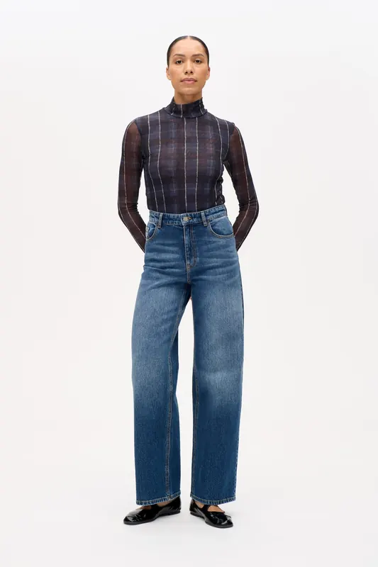 Baum und Pferdgarten Nini Jeans Worn Out Blue Maat: 40 | Flared Jeans Outlet | Dames | Blauw