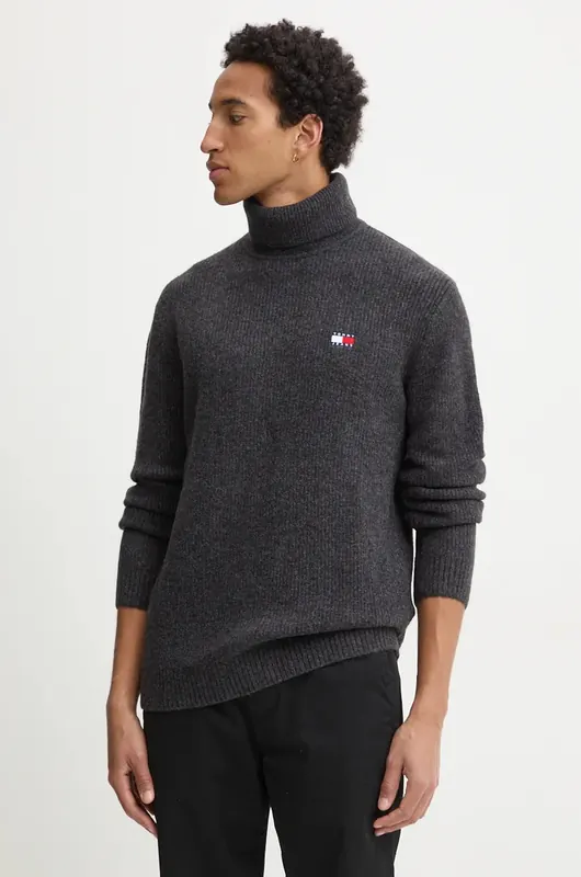 Tommy Jeans sweter z domieszką wełny