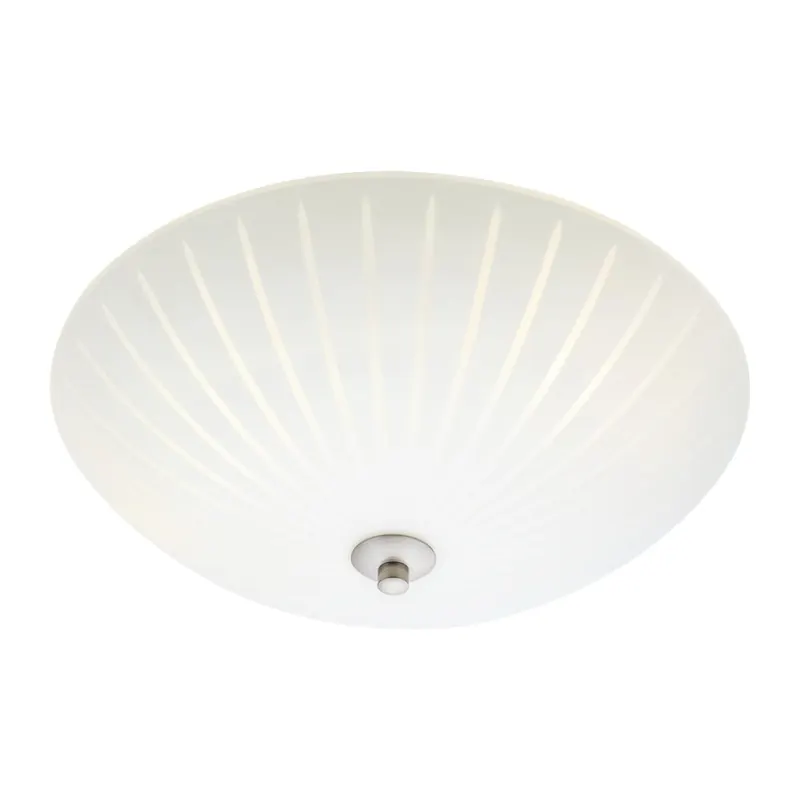 Biała lampa sufitowa ze szklanym kloszem ø 35 cm Cut – Markslöjd