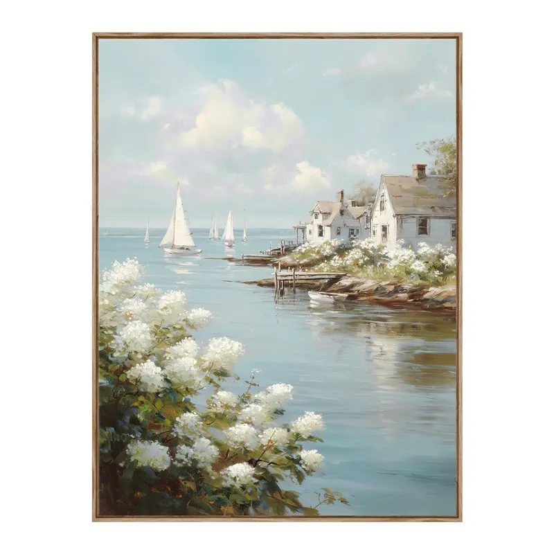 Obraz drukowany z ramą w zestawie 60x80 cm Quiet Bay – Styler