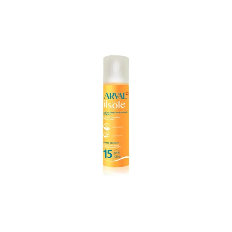 Arval IlSole SPF 15 mleczko ochronne do opalania w sprayu 200 ml