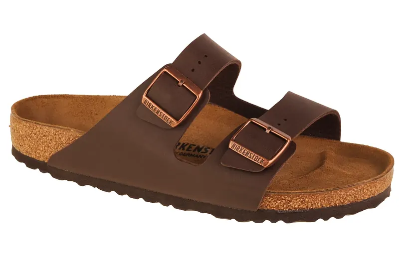 Birkenstock Arizona BF 0051701, Unisex, Brązowe, klapki, Birko-Flor, rozmiar: 46