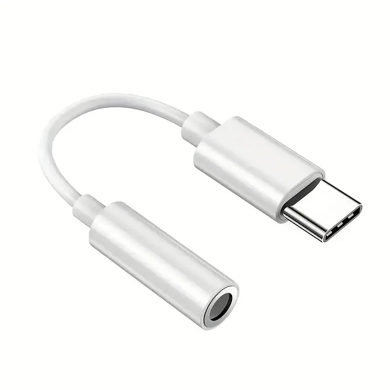 Adapter Aux typu C na 3,5 mm 3 5 Jack Kabel audio do Huawei Xiaomi Redmi POCO Sumsang LG 3,5 mm na 8-pinowy adapter Aux do iPhone'a