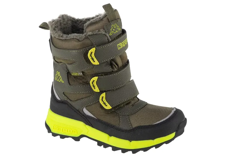 Kappa Vipos Tex K 260902K-3133, Dla chłopca, Zielone, buty zimowe, tkanina, rozmiar: 31