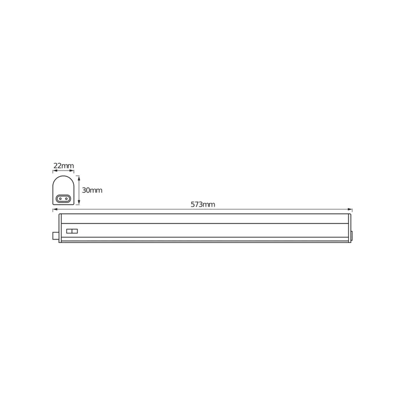 Listwa LED OSRAM SWITCH BATTEN, 57 cm, 3000 K, biała