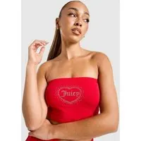 Juicy Couture Top Bandeau Diamente Heart Logo