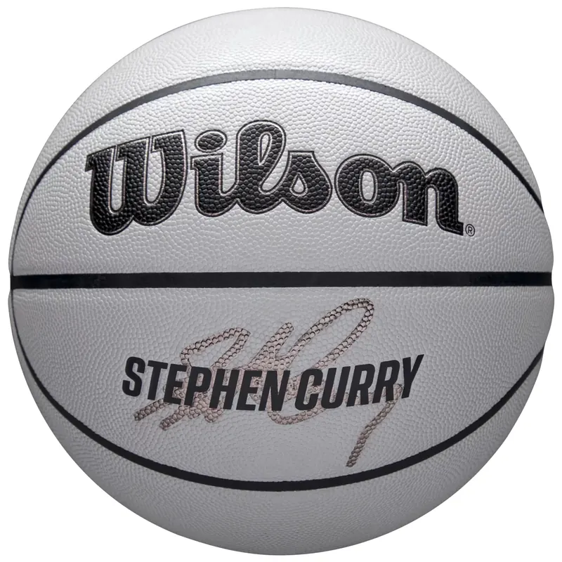 Wilson NBA Player Icon Uv Bskt Curry WZ4030601XB, Unisex, Szare, piłki do koszykówki, Guma, rozmiar: 7