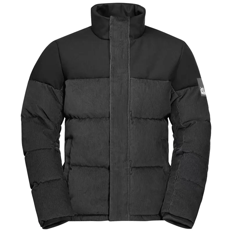 Jack Wolfskin Nature Corduroy Jkt M 1206331-6350, Męskie, Czarne, kurtki, poliester, rozmiar: L