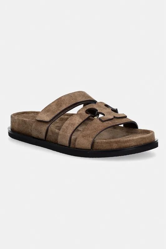 Tory Burch klapki zamszowe Ines Sport Slide