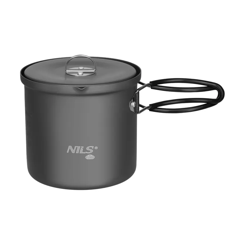 NILS CAMP NC4202 GARNEK TURYSTYCZNY ALUMINIOWY Z POKRYWKĄ 1000ML (one size)