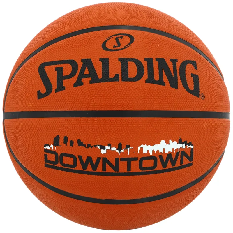 Spalding Downtown Ball 84363Z, Unisex, Pomarańczowe, piłki do koszykówki, Guma, rozmiar: 7