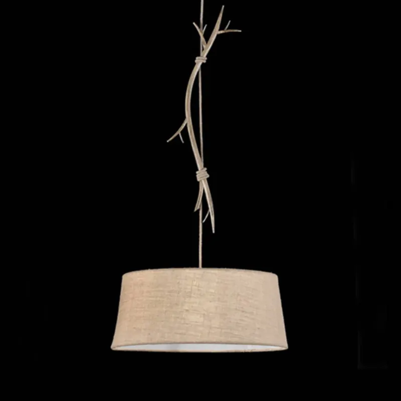 Lampa wisząca Sabina z tekstylnym kloszem, 1-punktowa, 60 cm
