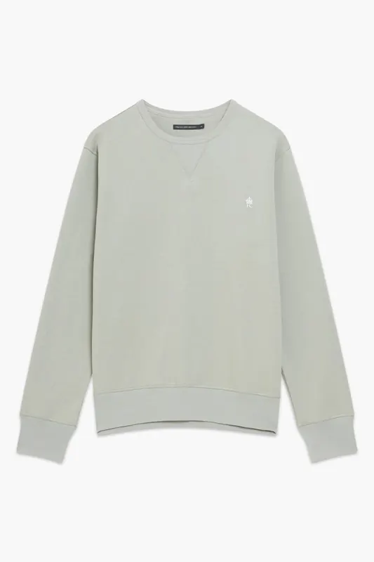 French Connection Fc Crew Sage Green/white Maat: S | Sweaters Outlet | Heren | Groen