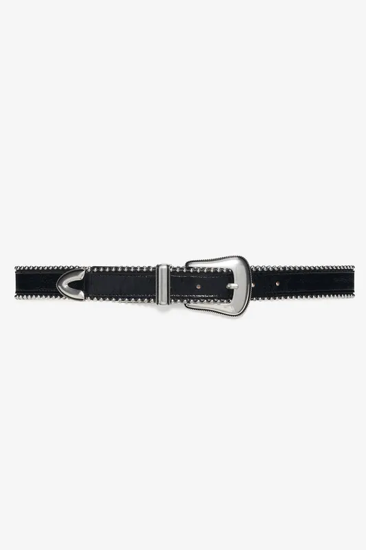 IRO Paris Dorsy Chain Medium Belt Black Maat: 70 | Riemen Outlet | Dames | Zwart