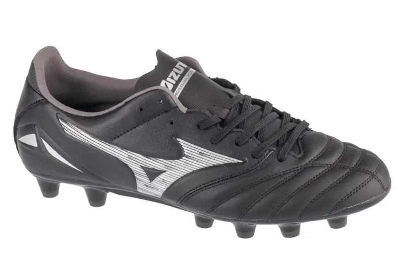 Mizuno Morelia Neo IV Pro FG P1GA243403, Męskie, Czarne, buty piłkarskie - korki, skóra licowa, rozmiar: 45