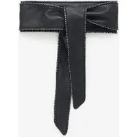 IRO Paris Nera Chain Strs Obi Belt Black / Strass Maat: 70 | Riemen Outlet | Dames | Zwart