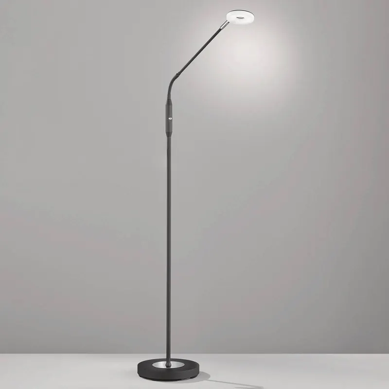 Lampa stojąca Dent, ściemniana, CCT, 1-pkt. czarna