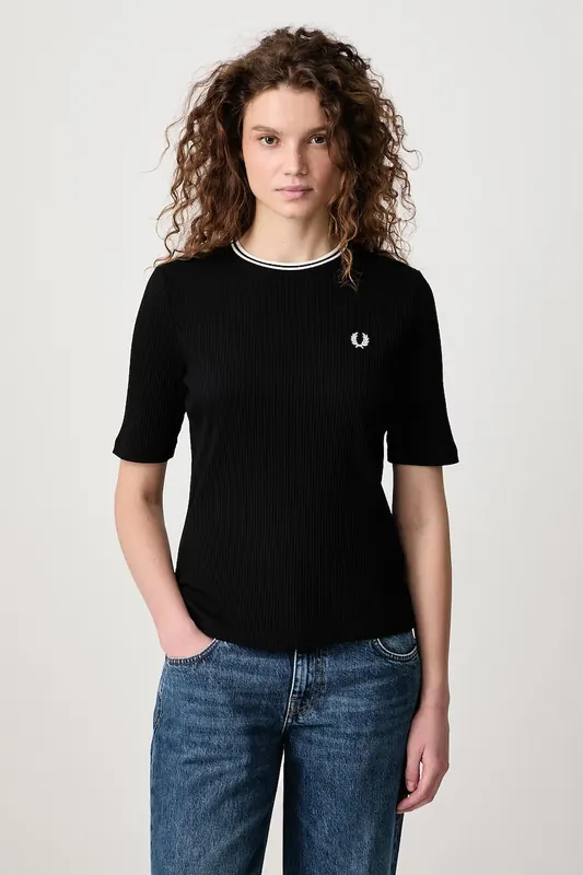 Fred Perry  T-shirt z bawełną damski