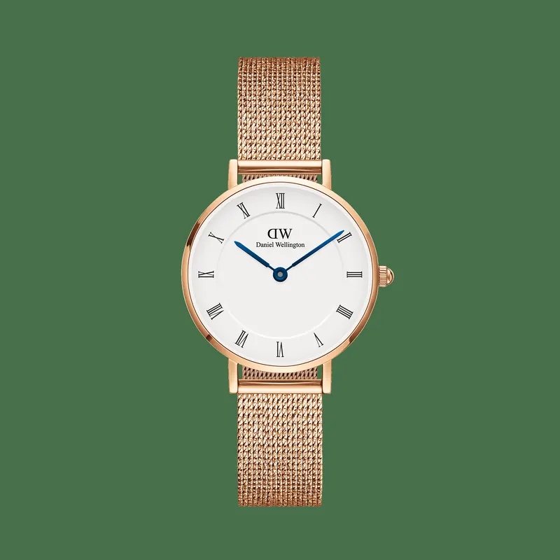 Daniel Wellington DW Watch Petite Roman Numerals Melrose 28mm Rose Gold