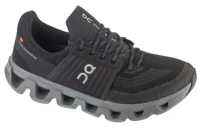 On Cloudswift 4 3MF10570080, Męskie, Czarne, buty do biegania, tkanina, rozmiar: 44