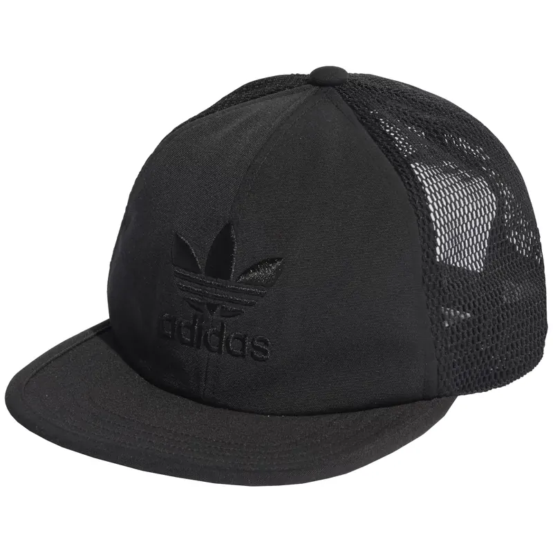 adidas Adicolor Archive Trucker Cap HL9334, Unisex, Czarne, czapki z daszkiem, poliester, rozmiar: OSFL